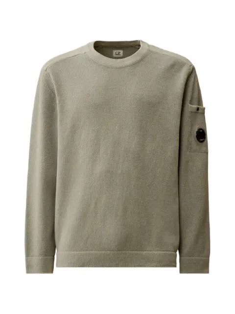 C.P. Company patch-pocket crew-neck sweater Grey 20CMKN091A005687G809