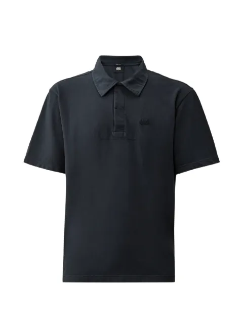C.P. Company short-sleeve logo-detail polo shirt Blue 20CMPL175A005527S889