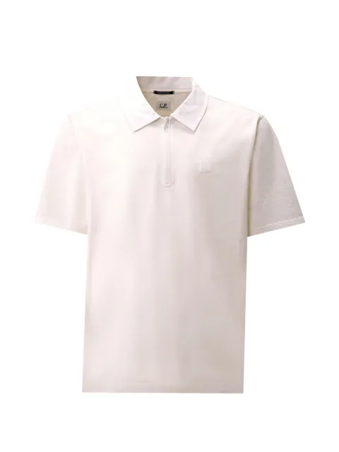 C.P. Company logo-embroidered polo shirt White 20CLPL021A006370W103