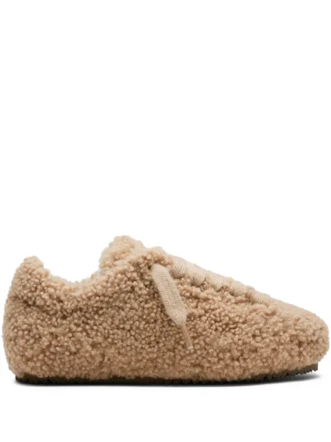 Axel Arigato Tact shearling-effect sneakers Neutrals F3669001