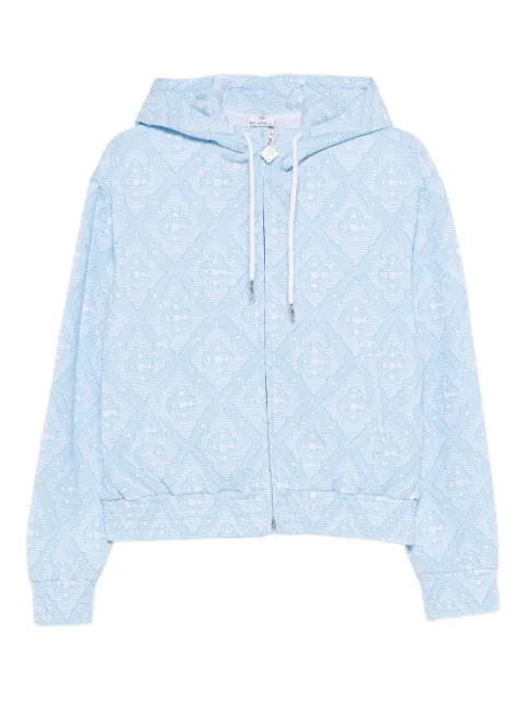 Casablanca patterned hoodie Blue WSP26JTP46501