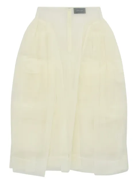 Simone Rocha textured skirt Neutrals 31740035NETIVORY