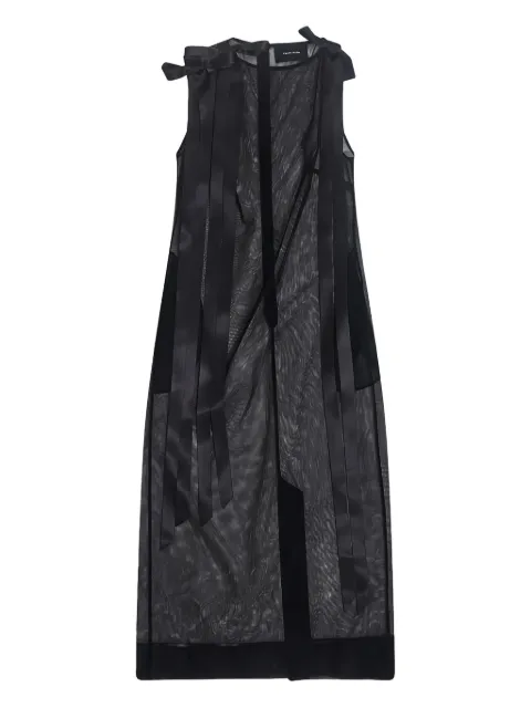 Simone Rocha ribbon sleeveless midi dress Black 74100069TULLEBLACK