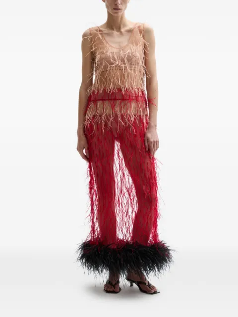 Atu Body Couture Happy feathered dress Red AT26208
