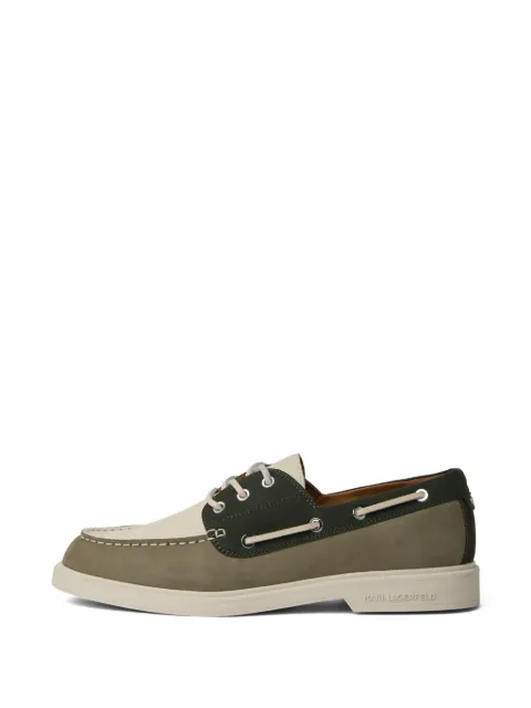 Karl Lagerfeld Kori tri-color boat shoes Neutrals KLL21423636