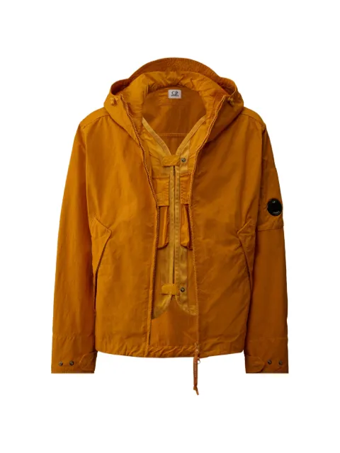 C.P. Company zip-up hooded jacket Orange 20CMOW149A110305G436