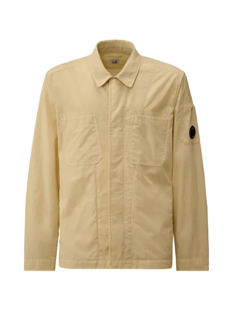 C.P. Company chest-pocket long-sleeve overshirt Neutrals 20CMOS060A005782G114