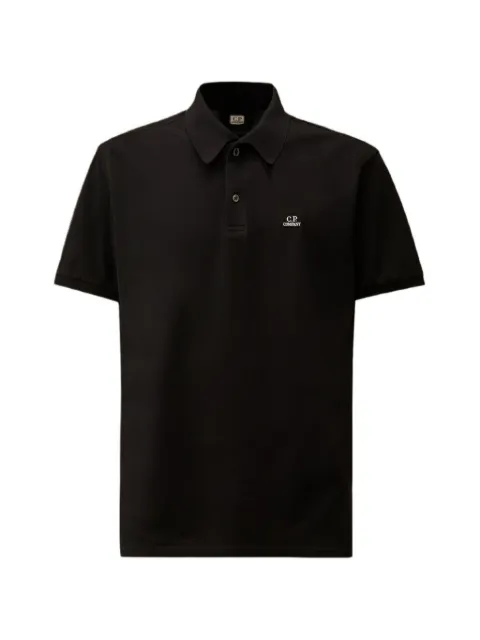 C.P. Company short-sleeve point-collar cotton polo shirt Blue 20CMPL108A005263W888
