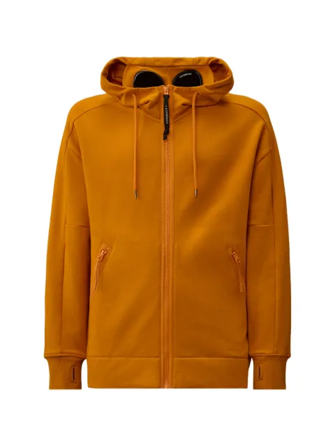 C.P. Company long-sleeve zip-fastening hoodie Orange 20CMSS715A005086W436