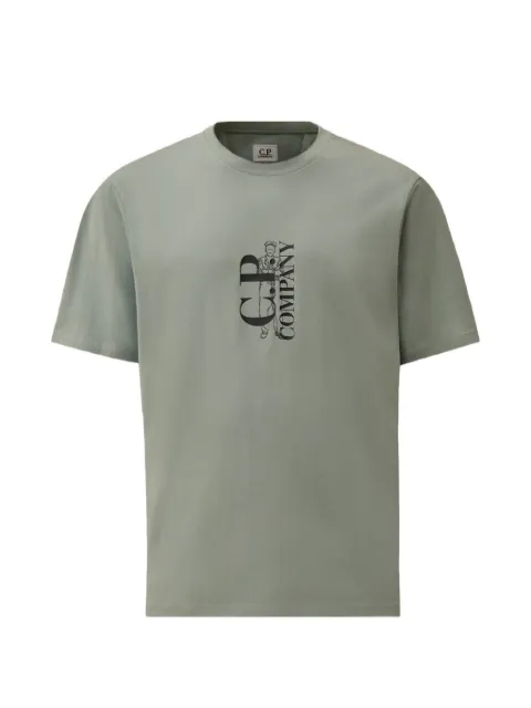 C.P. Company 30/1 jersey short-sleeve printed T-shirt Blue 20CMTS084A005100W809