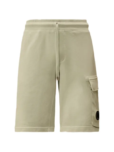 C.P. Company drawstring-detail cotton cargo shorts Blue 20CMSB741A110044R804