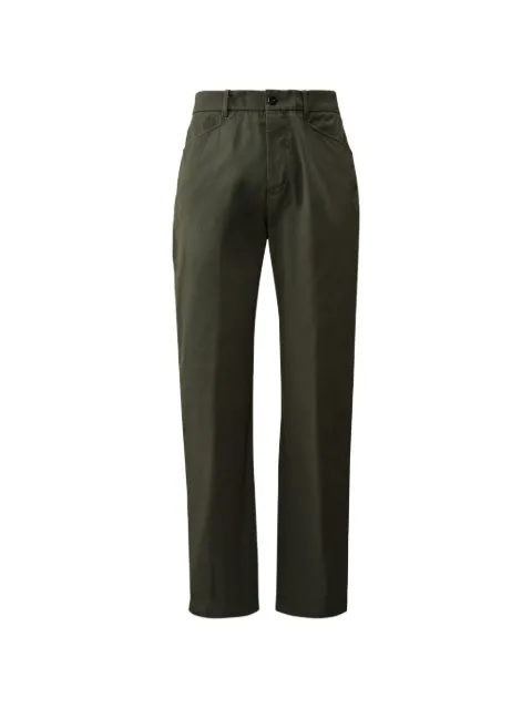 C.P. Company logo-patch trousers Green 20CMPA137A110458G921