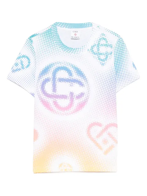 Casablanca Halftone-logo T-shirt White WSP26JTS02003