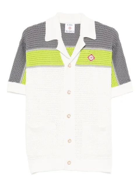 Casablanca short-sleeve button shirt White MSP26KW120701