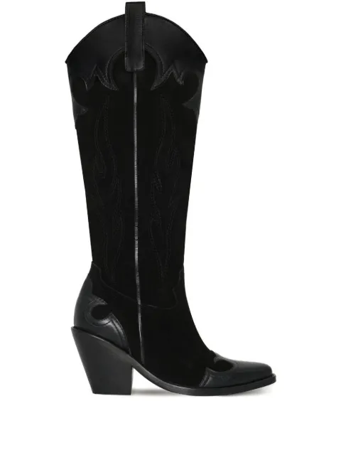 Johanna Ortiz Western Legacy leather boots Black AC02469