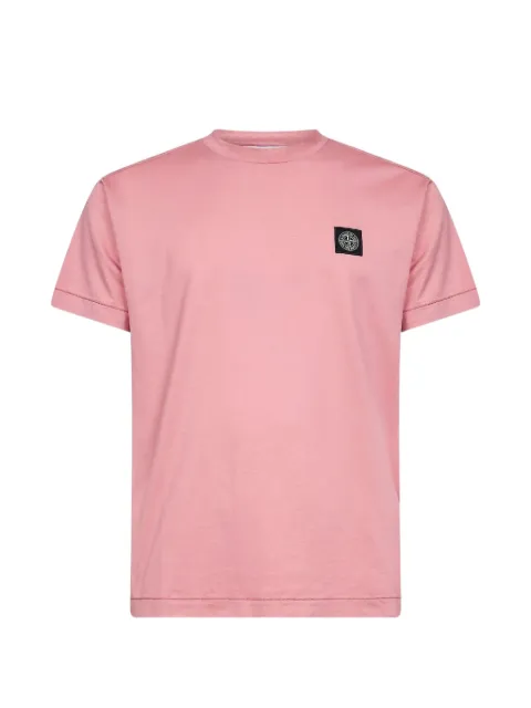 Stone Island 2100027 60/2 cotton jersey T-shirt Pink L1S152100027S0013