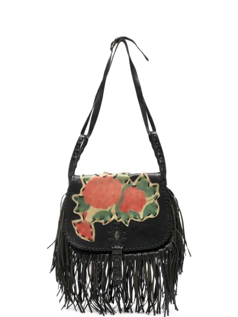 Valentino Garavani Pre-Owned 2010s floral-print shoulder bag Black VA950ACD