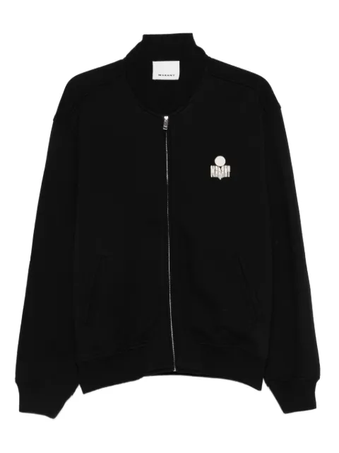 MARANT zip-up logo sweater Black SW0161HBD1M05H