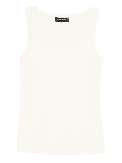 Fabiana Filippi scoop-neck top White JED266F602L896