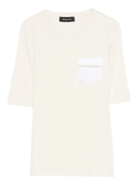 Fabiana Filippi crew-neck T-shirt Neutrals JED266F148L9330000