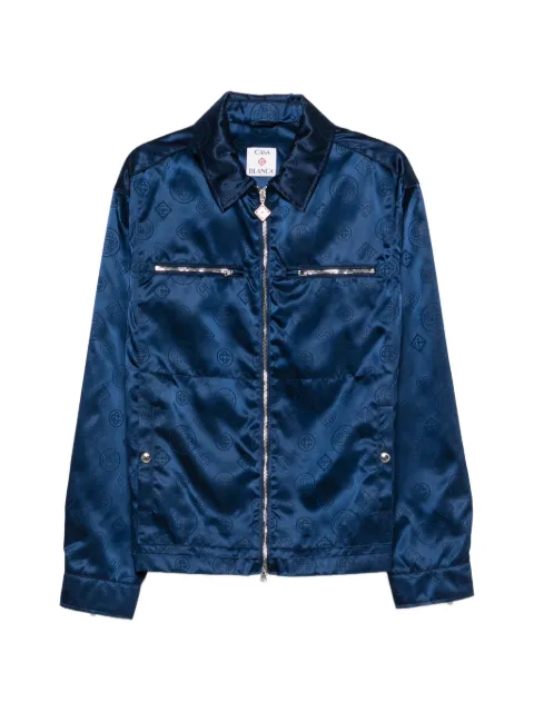Casablanca patterned zip jacket Blue MSP26JK44401