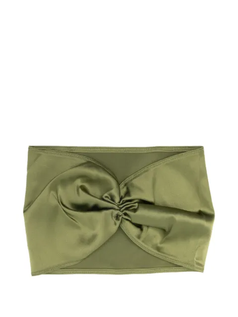 Jennifer Behr twisted hair wrap Green 15AC13