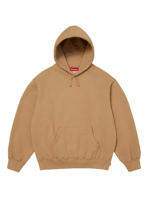 Supreme satin-appliqué hoodie Brown SATHOODLT019