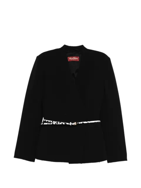 Max Mara belted suit Black MSTQUINOA001NERO