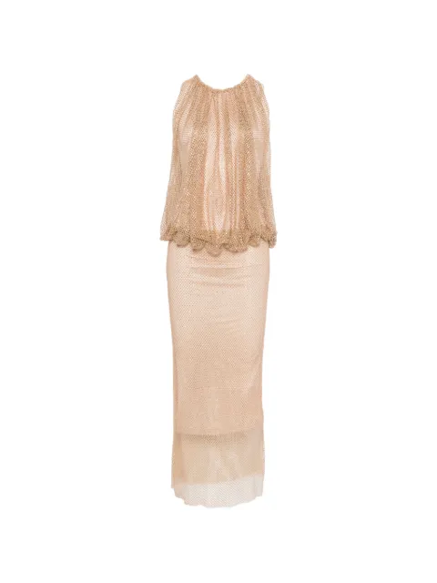 Sportmax crystal-emebllishment midi dress Neutrals 2612621071600