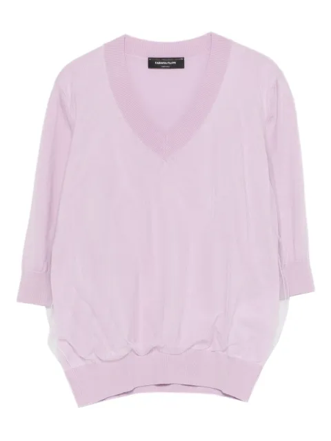 Fabiana Filippi V-neck top Purple MAD266F008L9220000