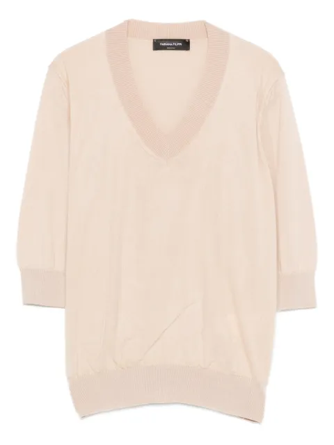 Fabiana Filippi V-neck sweater Neutrals MAD266F008L9220157