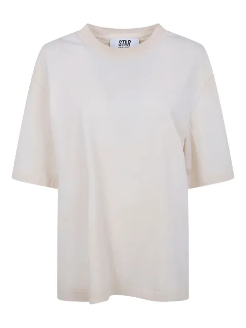 Golden Goose Star cotton T-shirt in white with black print on the back Neutrals GUP01873P002418