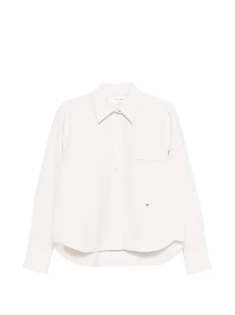 Victoria Beckham cropped long-sleeve shirt Neutrals 1124WSH005238J