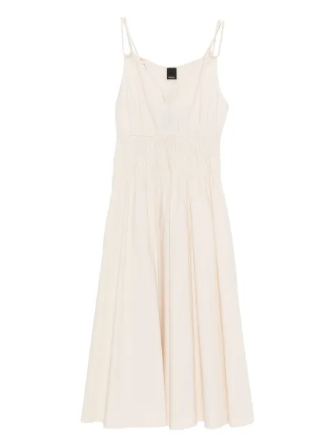 PINKO Amie gathered midi dress Neutrals 106524A35Q