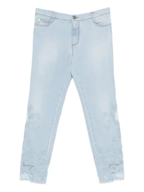Ermanno Scervino lace jeans Blue D487P300APTQW