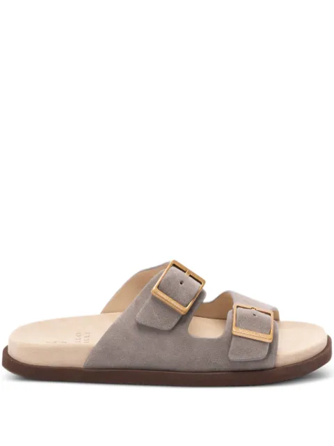 Brunello Cucinelli buckle-strap sandals Grey MZUSOLY235CDK54