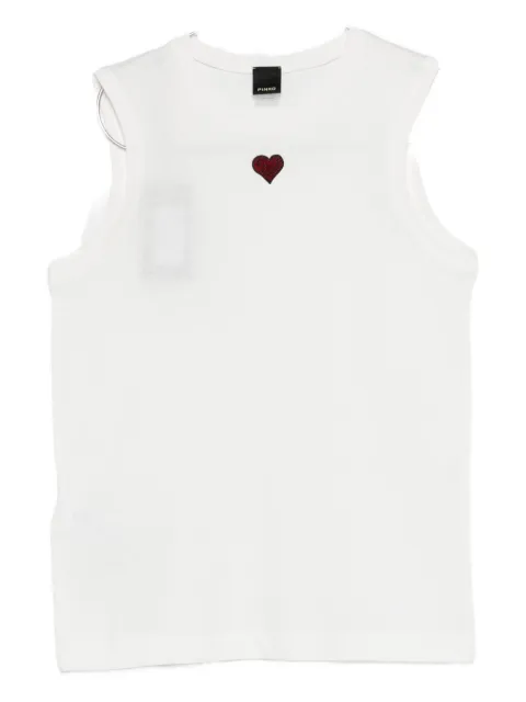 PINKO heart tank top White 105741A326