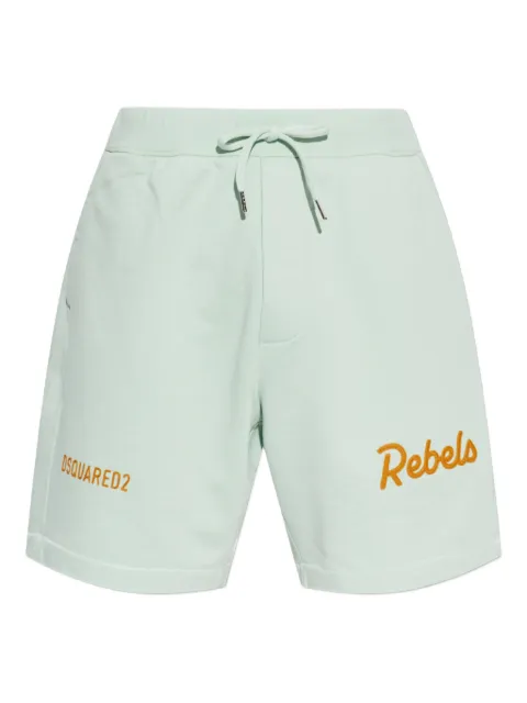DSQUARED2 logo-detail track shorts Green S74MU0972D25028