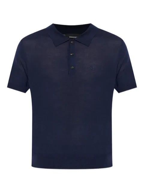 DSQUARED2 buttoned polo shirt Blue S74HA1628D13205