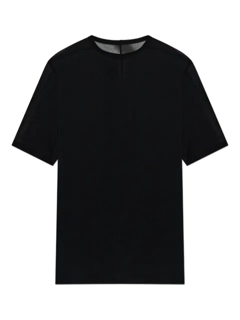 Rick Owens shoulder-seam T-shirt Black RU01F2232JS