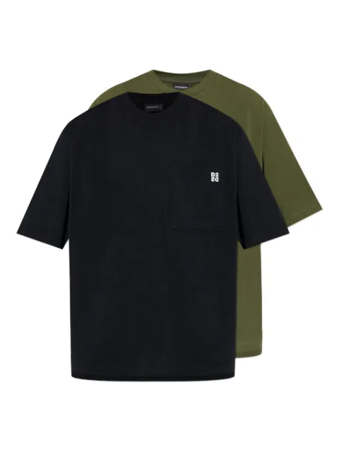 DSQUARED2 chest-pocket logo-detail T-shirt (set of two) Black S74GD1523D20106