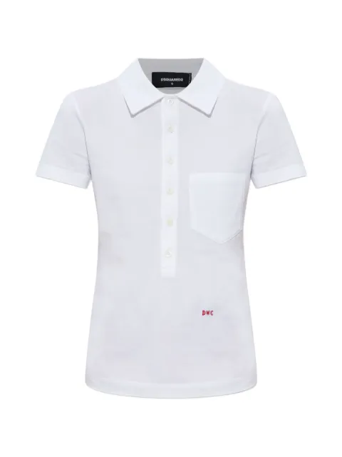 DSQUARED2 pocket polo shirt White S75GL0048D20109