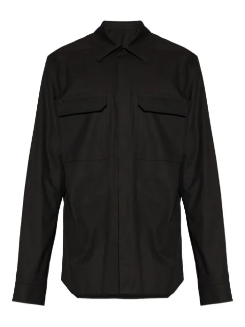 Rick Owens Work flap-pocket shirt Black RU01F2291P