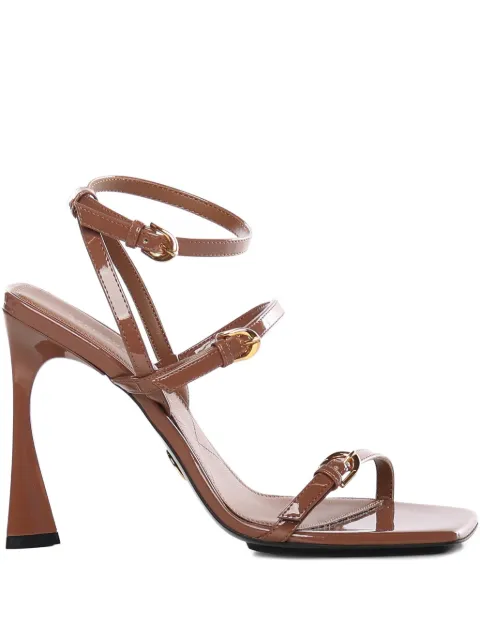 Stella McCartney triple-strap sculptural sandals Brown 810603APADF02506
