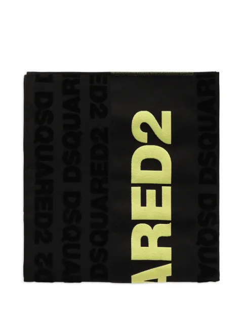 DSQUARED2 Dsquared2 logo beach towel Black D7P006610014