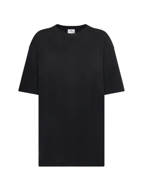 Courrèges logo-embroidered T-shirt Black 126JTS237JS02739999