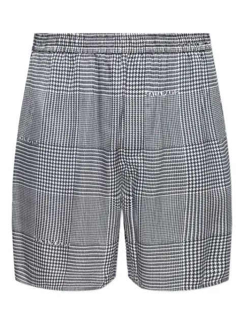 Balmain houndstooth elasticated shorts Grey GH1PA172VI73