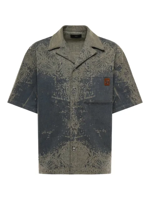 AMIRI paisley pocket shirt Grey AMTOSH1023