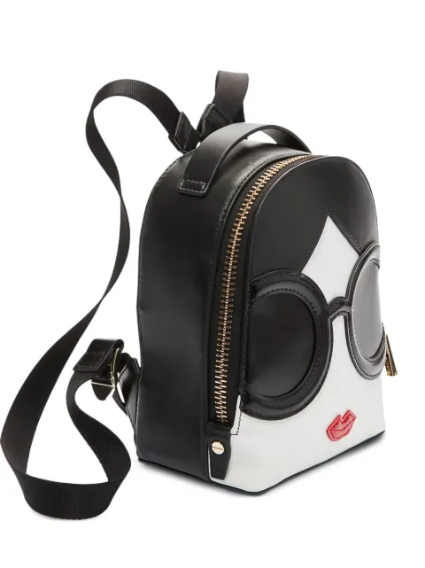 alice + olivia micro Ski Stace Face backpack Black HC511LSFD11