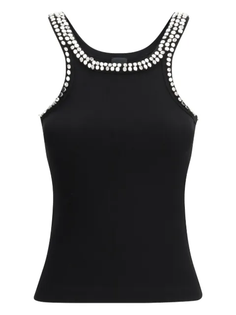 PINKO ribbed top with bejewelled embellishment Black 104109A35Y